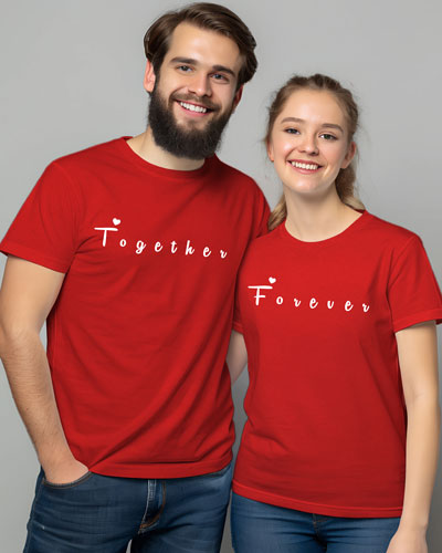 Together-Forever Couple T Shirt Printing Bangalore Printe5
